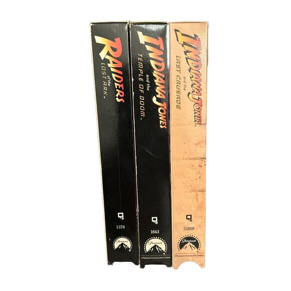 Indiana Jones VHS Lot of 3 Temple of Doom Raiders Lost Ark Last Crusader Vintage - Picture 4 of 7
